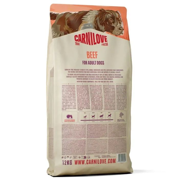 Carnilove True Fresh Beef 12кг - Карнілав тру фреш для cобак яловичина 12 кг