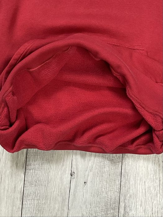 Champion кофта балахон M-L размер толстовка красная с принтом