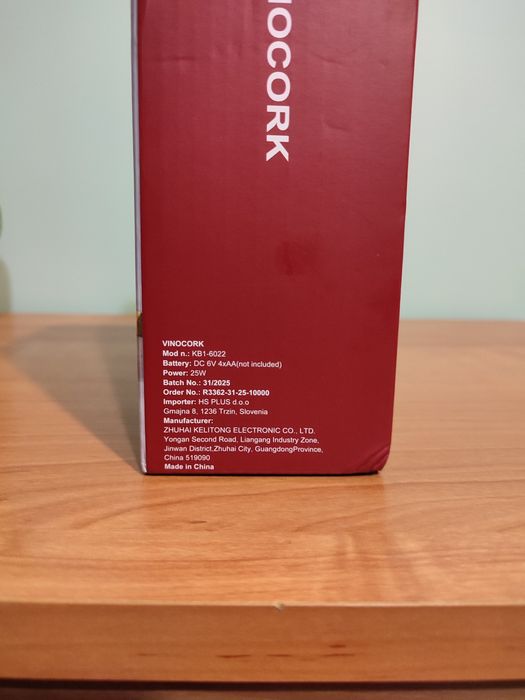 Vinocork elektryczny otwieracz do wina