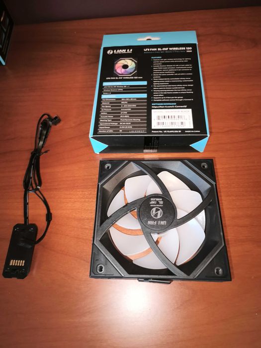 Ventoinha Lian Li UNI FAN SL120 Infinity Wireless RGB PWM Preto 120mm