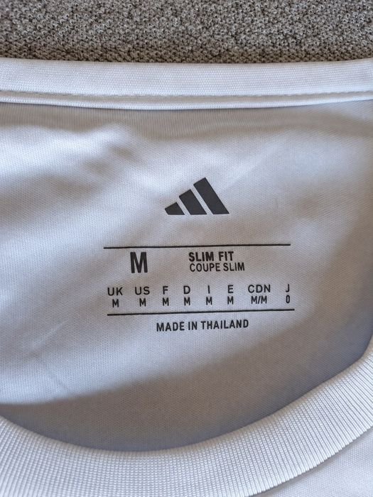 Camisola Real Madrid Adidas M Branca – Nova – Slim Fit