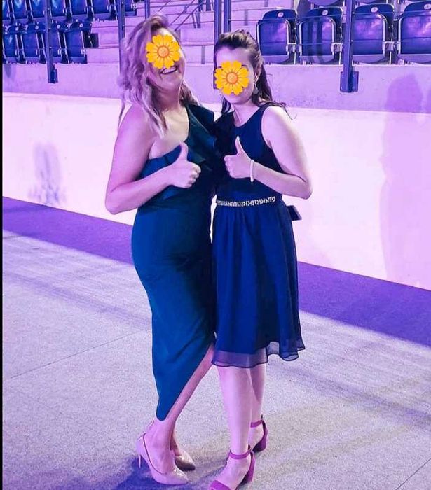 Asymetryczna sukienka butelkowa zieleń Illuminate