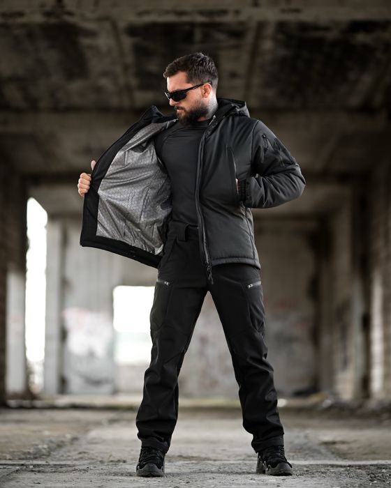 Тактичний зимовий костюм/комплект чорний, зимний тактический костюм