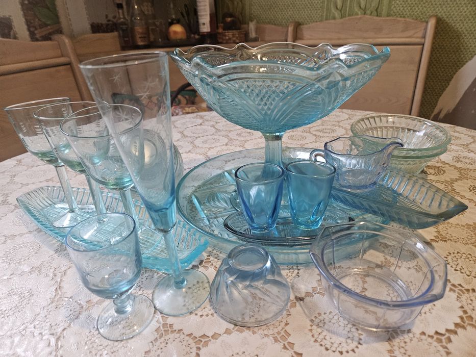 Стопка цветное стекло. Стопка мерная 50 грамм. Цена 7 коп. СССР