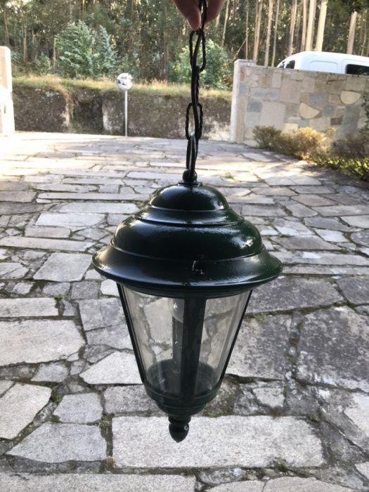 Candeeiro de exterior verde