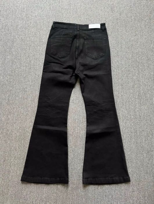 Flared bootcut black jeans