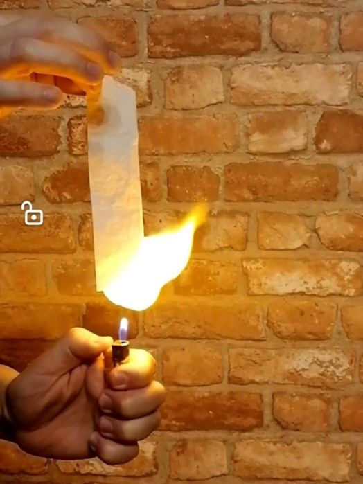 Flash paper, rekwizyt dla iluzjonisty