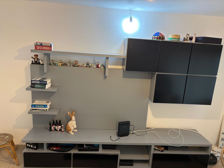 Móvel sala cerejeira e mesa de centro