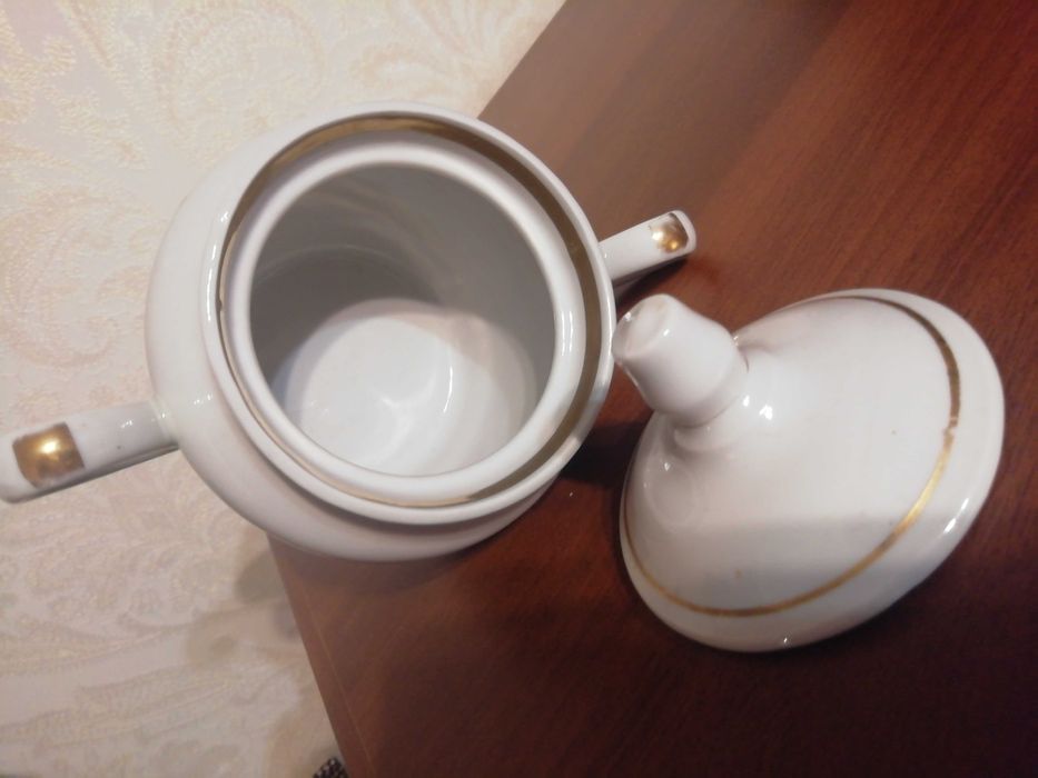 Чайник заварник, фарфор, великий, кувшин, штоф, цукерниця - сахарниця