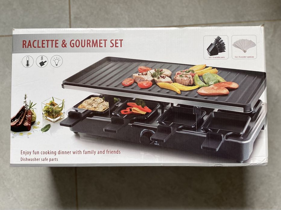 Raclette i gourmet grill elektryczny