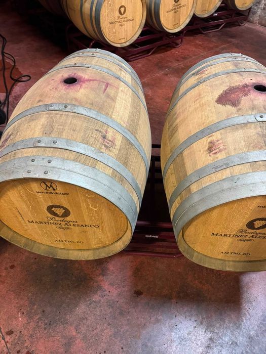 Beczka dębowa jasna bardzo ładne grawer  95cm Loft Style