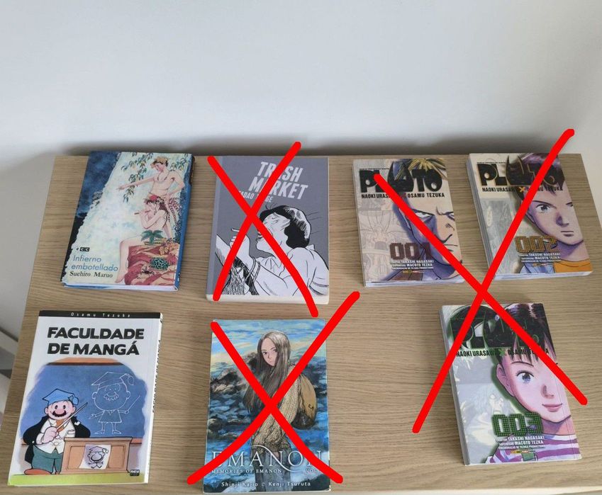 Mangás diversos (Inglês, Espanhol e Português)