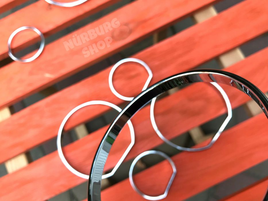 Серебристые кольца в приборную панель приборку BMW Е38 Е39 Е46 Е53 Е34