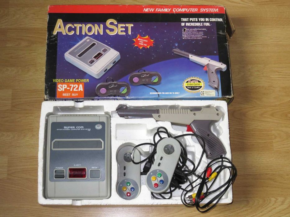 Family Game que lê cartuchos Nintendo NES já com 168 jogos na memoria