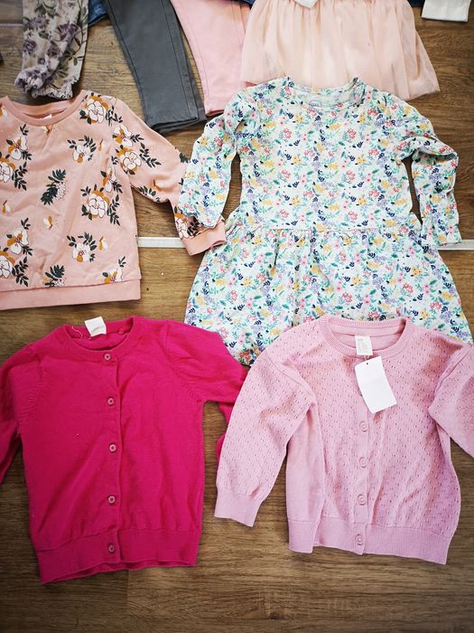 Dużq mega paka ubranek dla dziewczynki h&m newbie 86 92