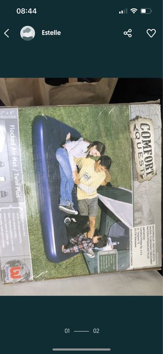 Sprzęt turystyczny  m a t e r a c pompowany