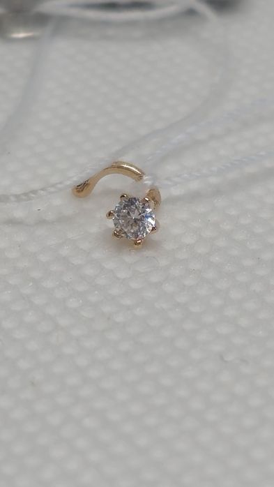 Пірсинг для носа з червоного золота. Нові. Favoritum.