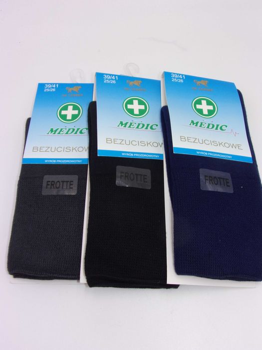 Skarpety bez uciskowe Medic, 39/41 Frotte.