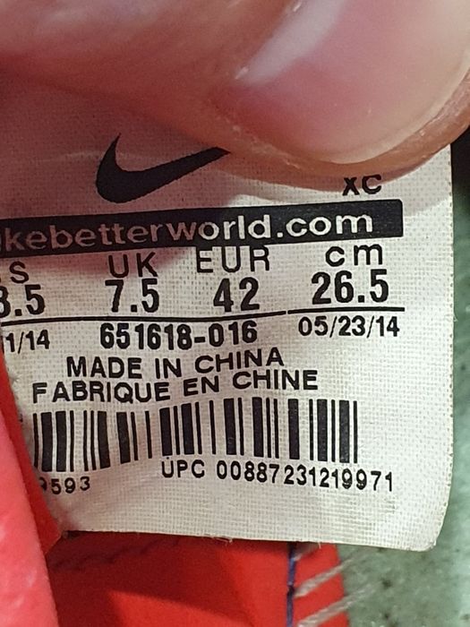 Półprofesjonalne Pro korki Nike Mercurial Veloce II FG 42