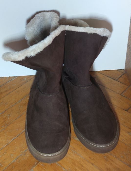 Brązowe botki typu ,,soft boot"