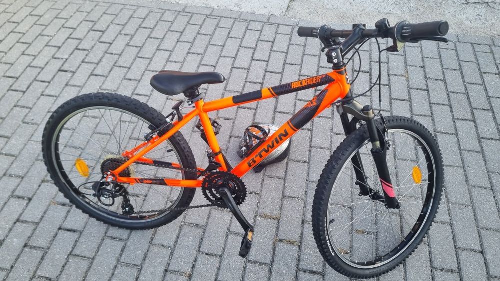 Rower dzieciecy B twin Rockrider 500,kola 24cale, bdb