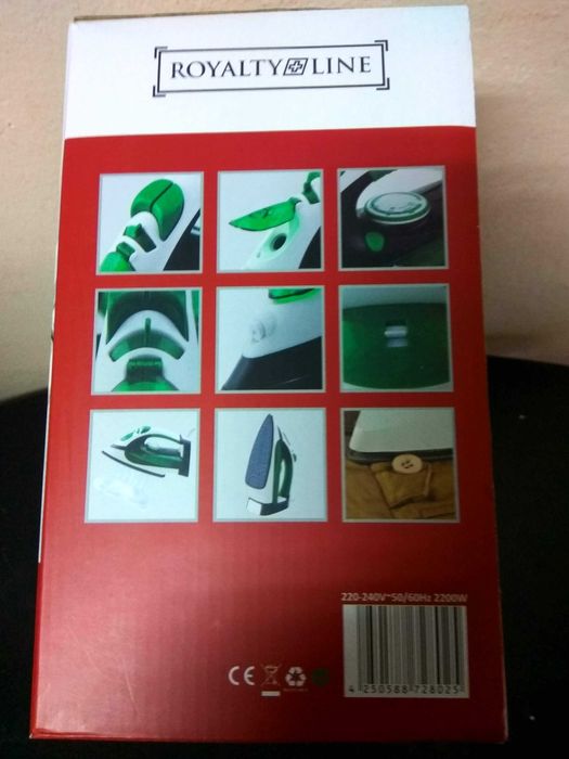 Праска без дроту утюг Royalty Line з керамічною підошвою 2200 Вт