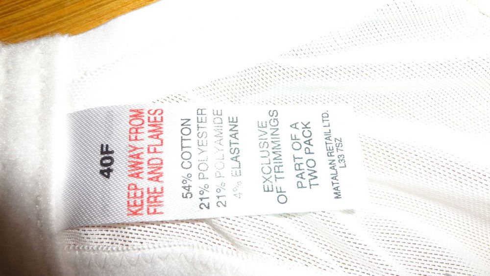 Biustonosz Matalan 90F jak nowy, bawełna