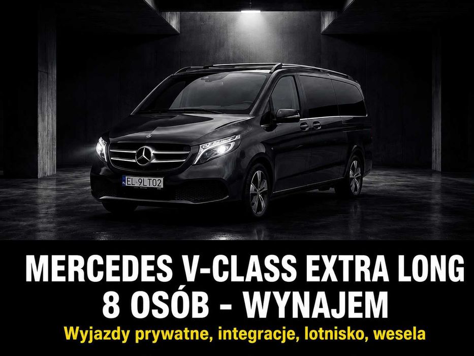 Wynajem Bus Osobowy Klasy VIP Mercedes V KLASA Extran Long Długi