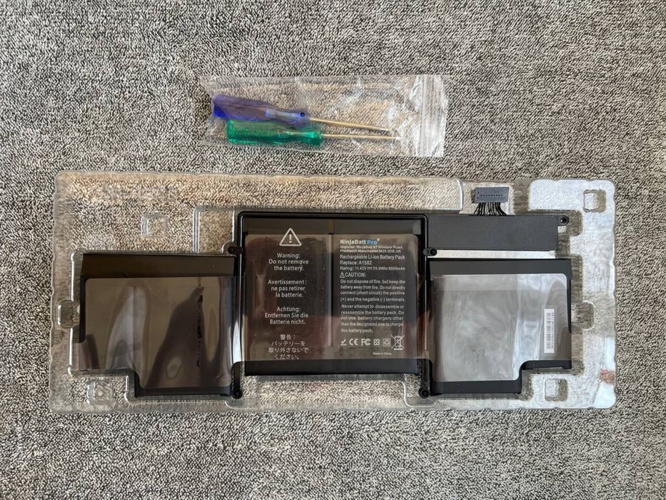 Акумулятор Ninjabatt A1582/ A1493 / A1502 для MacBook Pro Retina 13" (2013–2015)