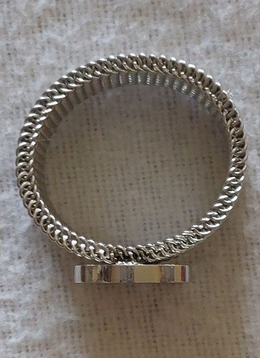 Pulseira+Brincos+Anel Aço