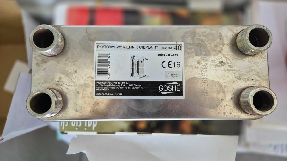 Wymiennik ciepła 40-płytowy GOSHE