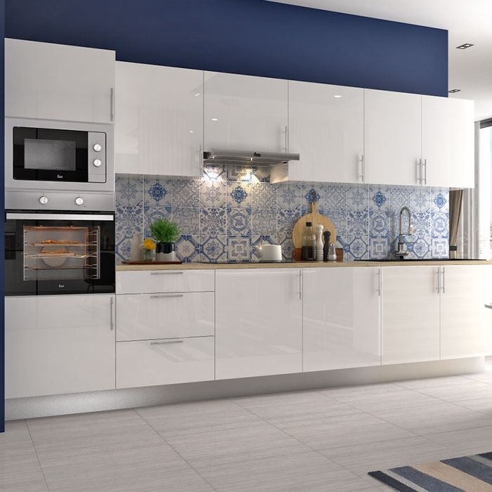 Cozinha, 8 elementos + balcão 240cm