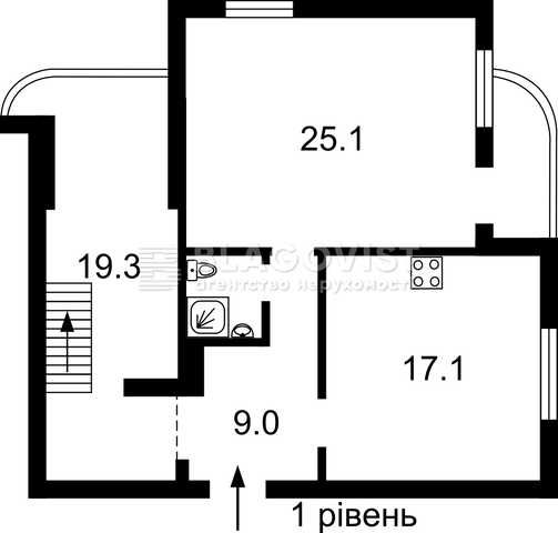3-кімнатна квартира за адресою (площа 142 м²) - Atlanta.ua - фото 22