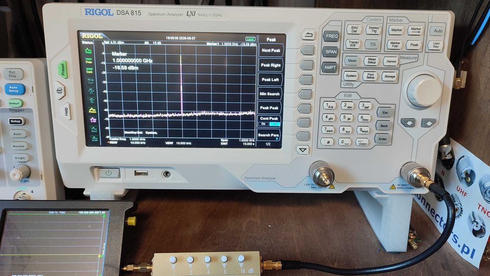 Analizator widma Rigol DSA 815 TG 1.5 GHz