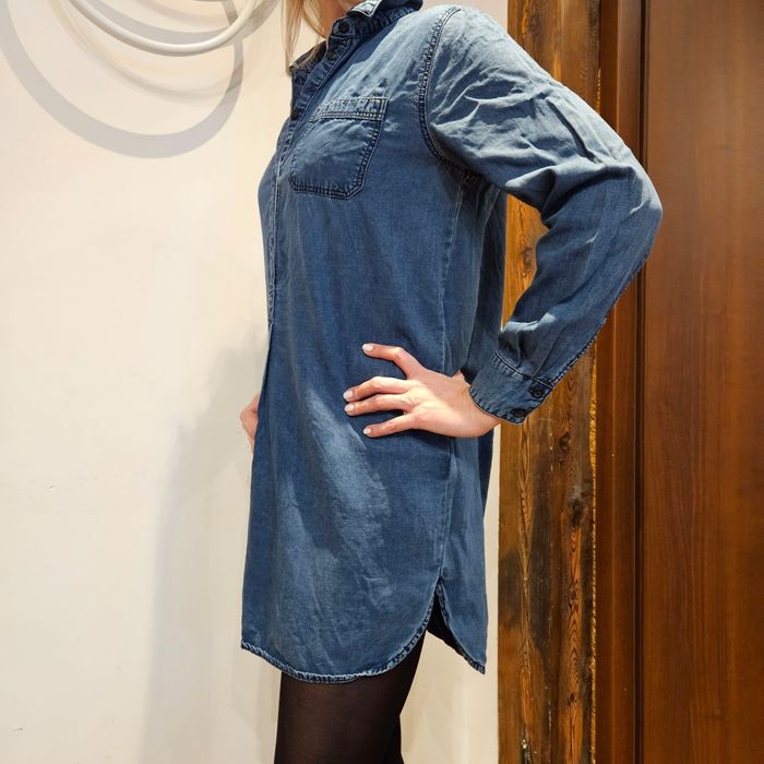 Jeansowa koszula/tunika/sukienka, rozmiar 40