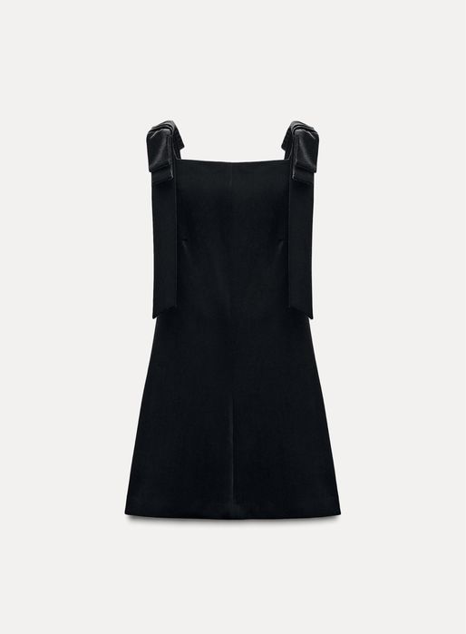 Платье плаття сукня вечірня велюр бант оксамитова Zara М