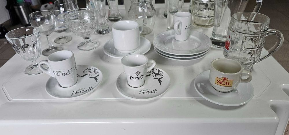 Conjunto de Taças de café, e  copos diversos  Café/Restaurante