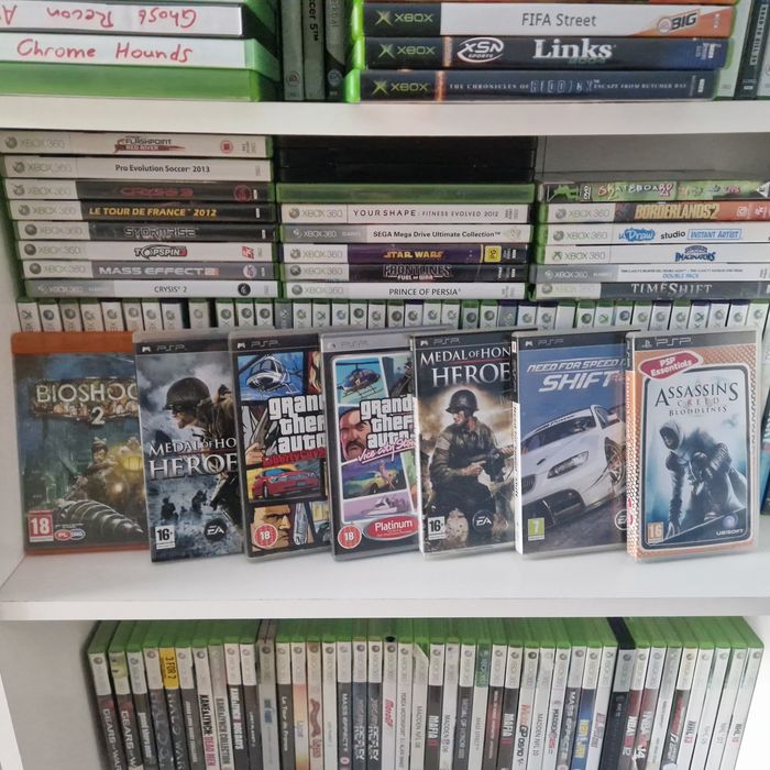 Rezerwacja 7 gier pc psp