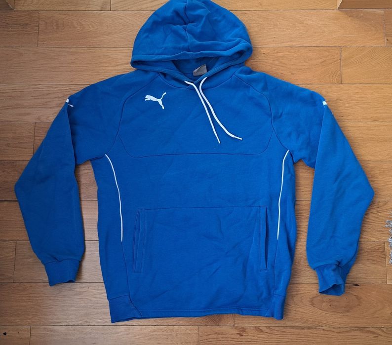 Bluza z kapturem, bluzka bawełniana, S, puma, niebieska