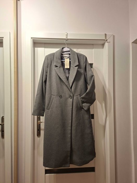 Nowy płaszcz z domieszką wełny, oversize, Reserved