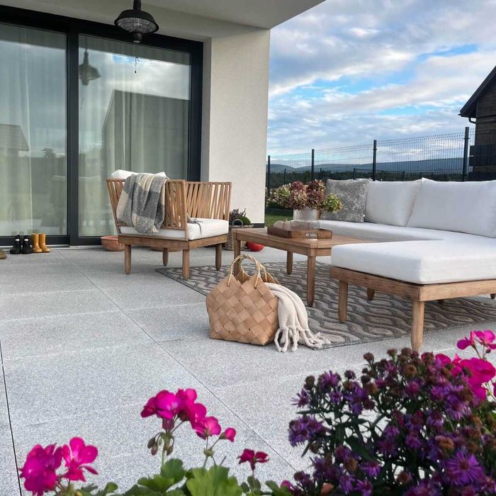 Granit G603 Szary 60x60x2 cm Antypoślizgowy na Taras i Schody