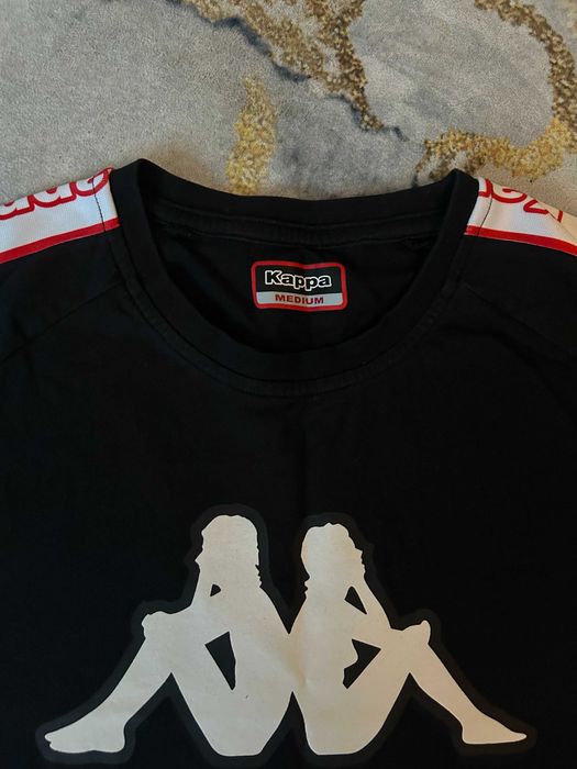 Kappa _ Czarna koszulka t-shirt S/M