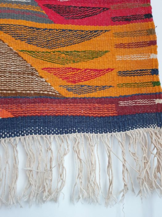 Kolorowy dywan z Maroka marokański kilim orientalny berberyjski orient