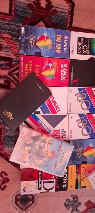 Kasety wideo wszystko jak na fotkach