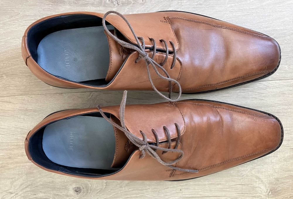 Joop buty męskie półbuty, skóra, brązowe roz. 44