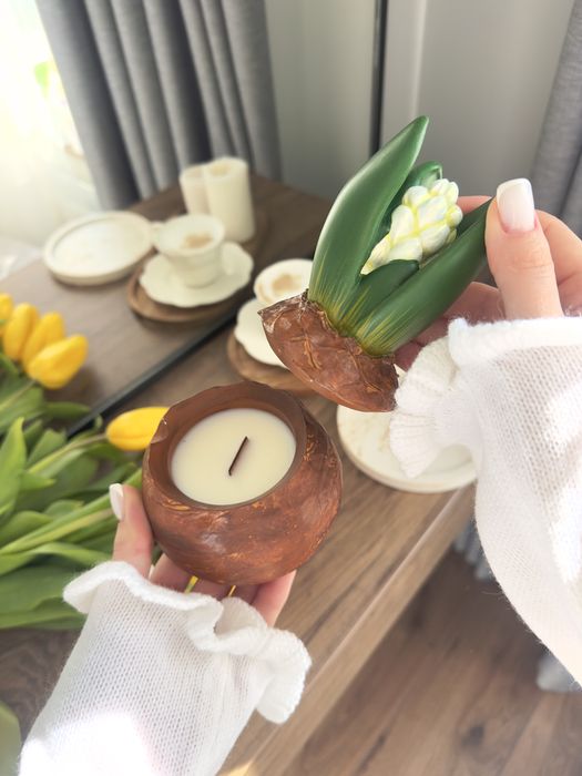 Свічка-гіацинт ручної роботи