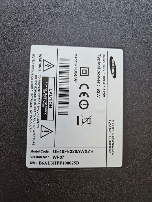 Telewizor Samsung UE40F6320 40 cali LED