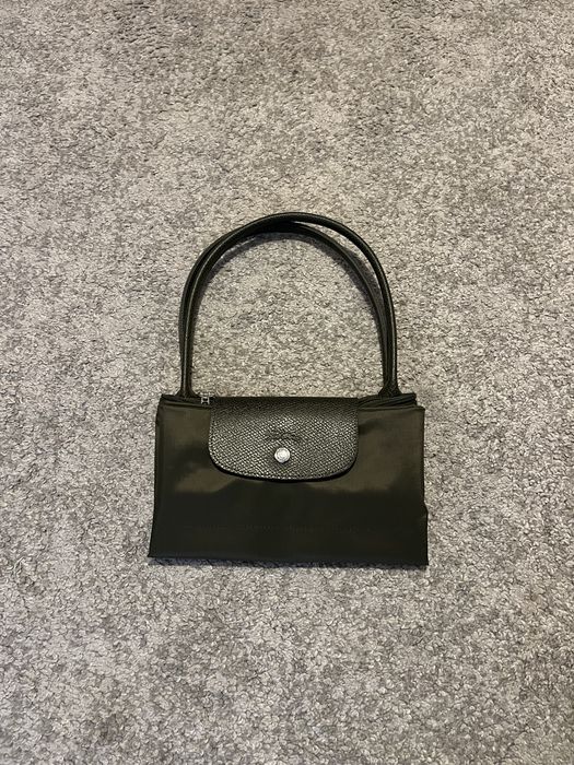 Mala longchamp verde escura