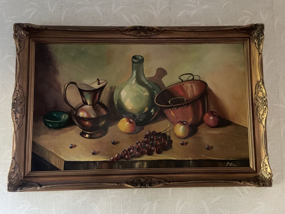 Quadro com moldura trabalhada