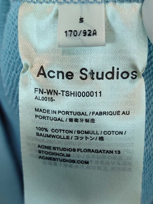Худі Acne Studios Hooded Sweatshirt Powder Blue